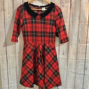 Joanie British plaid dress
